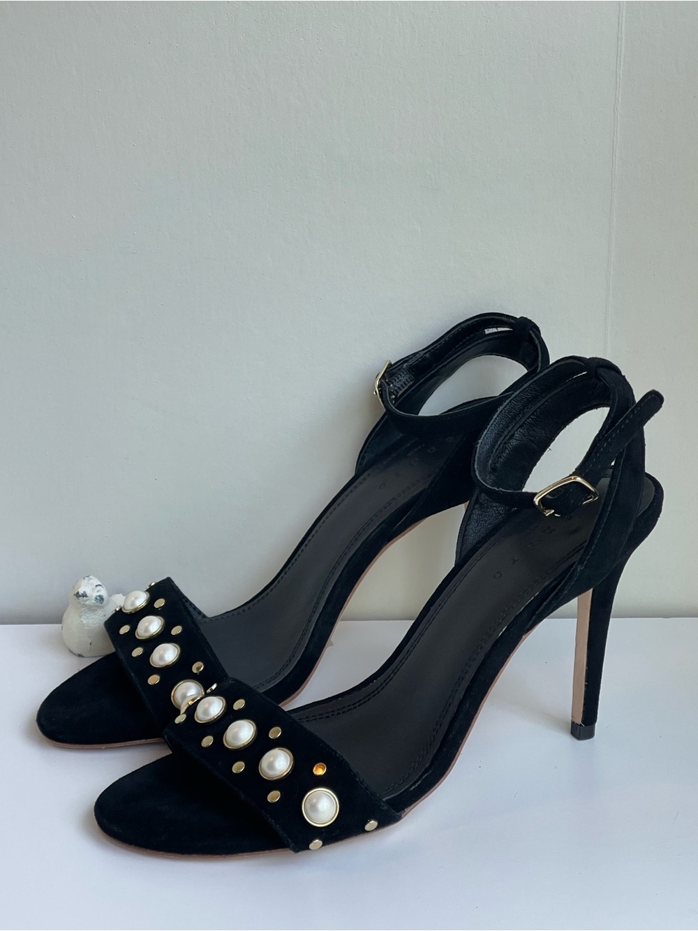 Sandro Paris Classic Nina Pearls Heels Size 38